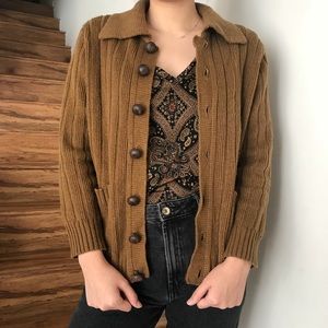Vintage mustard cardigan